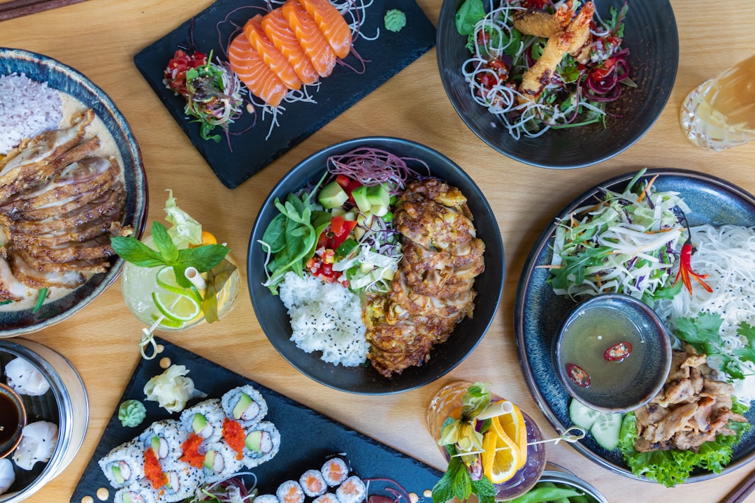 Plateau de sushis Chinweek, présentation gastronomique